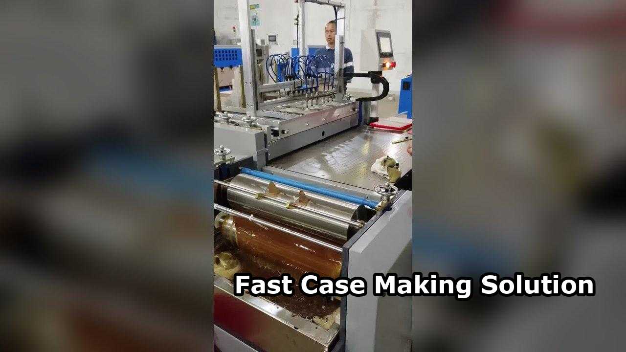 Macchina semiautomatica per la produzione di custodie su entrambi i lati, operazione eseguita da una sola persona. Adattamento digitale