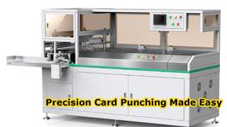 Punzonatrice semi automatica per carte di plastica semiautomatiche HX80PKP