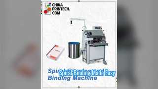 Macchina per rilegatura a spirale con formatura di filo singolo semi automatico