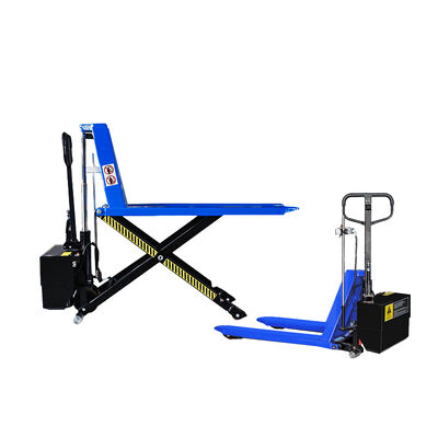Transpallet elettrico con sollevatore a forbice 1.5 tonnellate di carico 750mm di altezza di sollevamento Batteria esente da manutenzione con design a sollevamento elettrico