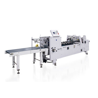 Macchina di piegatura automatica di carta da cartone Ampia gamma di formati Plough Folding Sistema di spina dorsale piatta