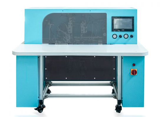 HX18B Macchina semiautomatica di fissaggio a fasce elastiche per copertine di notebook e diari