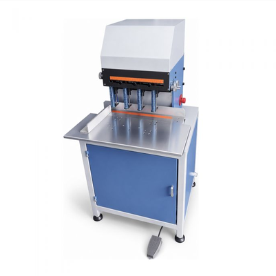 HXPD280 macchina per la perforazione della carta a quattro teste con azionamento pneumatico e bit da 3 a 10 mm per le pile di documenti