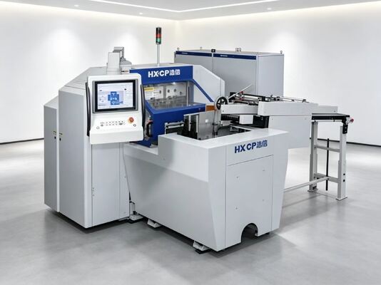 Rifilatrice a tre lame HX150DH con alimentazione a nastro 4200 tagli/ora per macchina taglierina blocchi libro