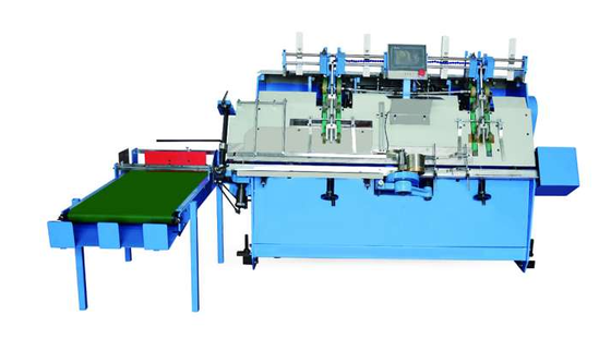 Macchina automatica per l'incollaggio di risguardi e l'inserimento di carta per rilegatura ad alta efficienza